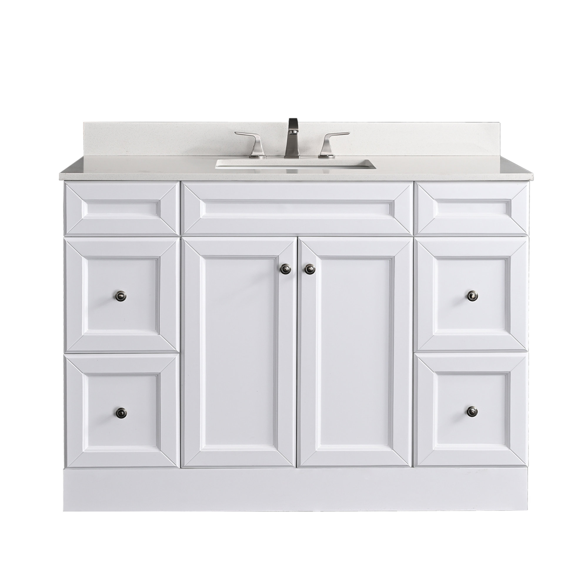 antfurniture 48" Single Bathroom Vanity Base only in White | Wayfair